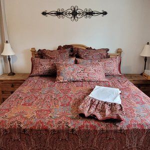 RARE 7pc Vintage Ralph Lauren King duvet set